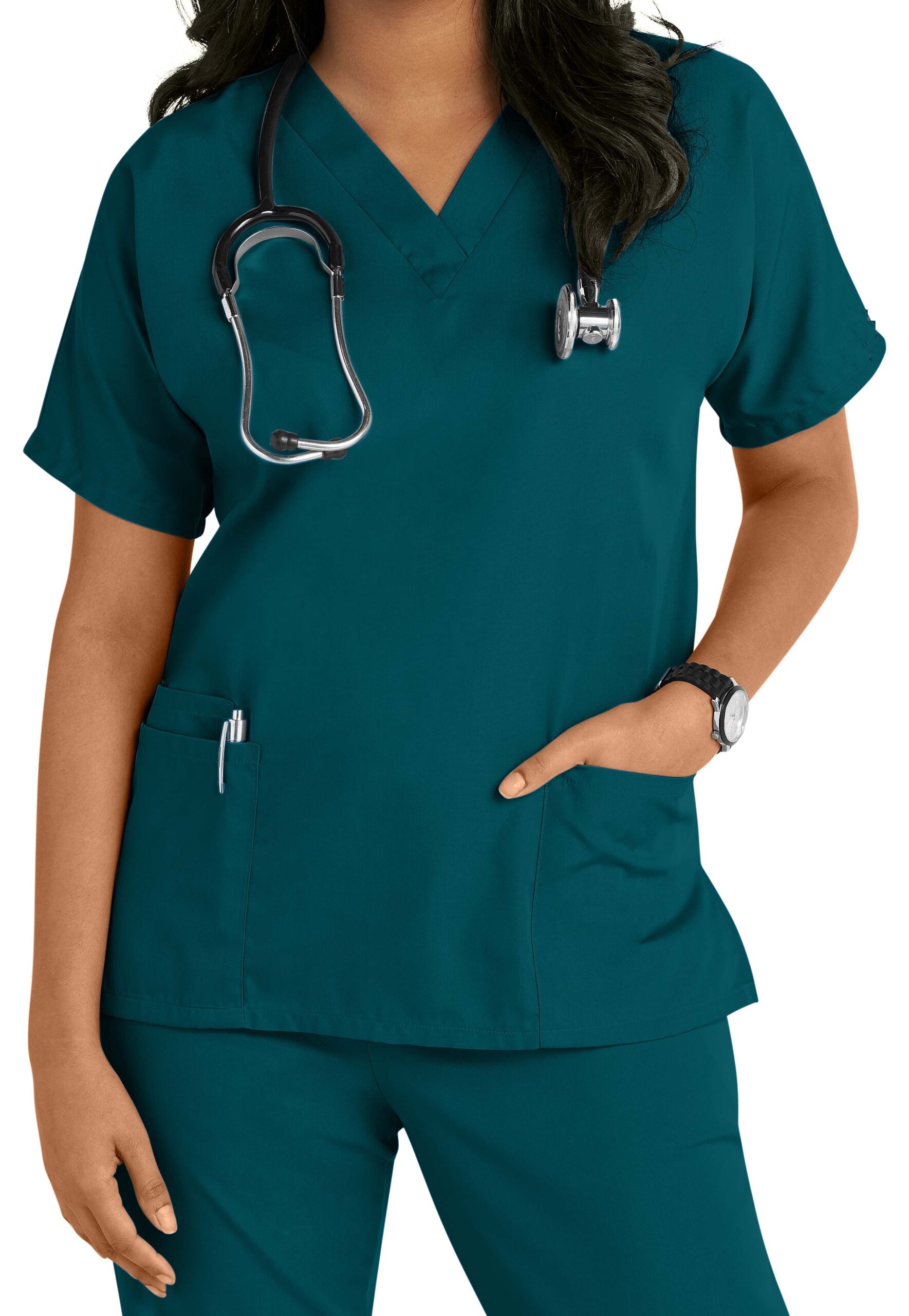Smart Uniform Workwear V-Neck Scrub Top V2610 - Smartmedicaluniform