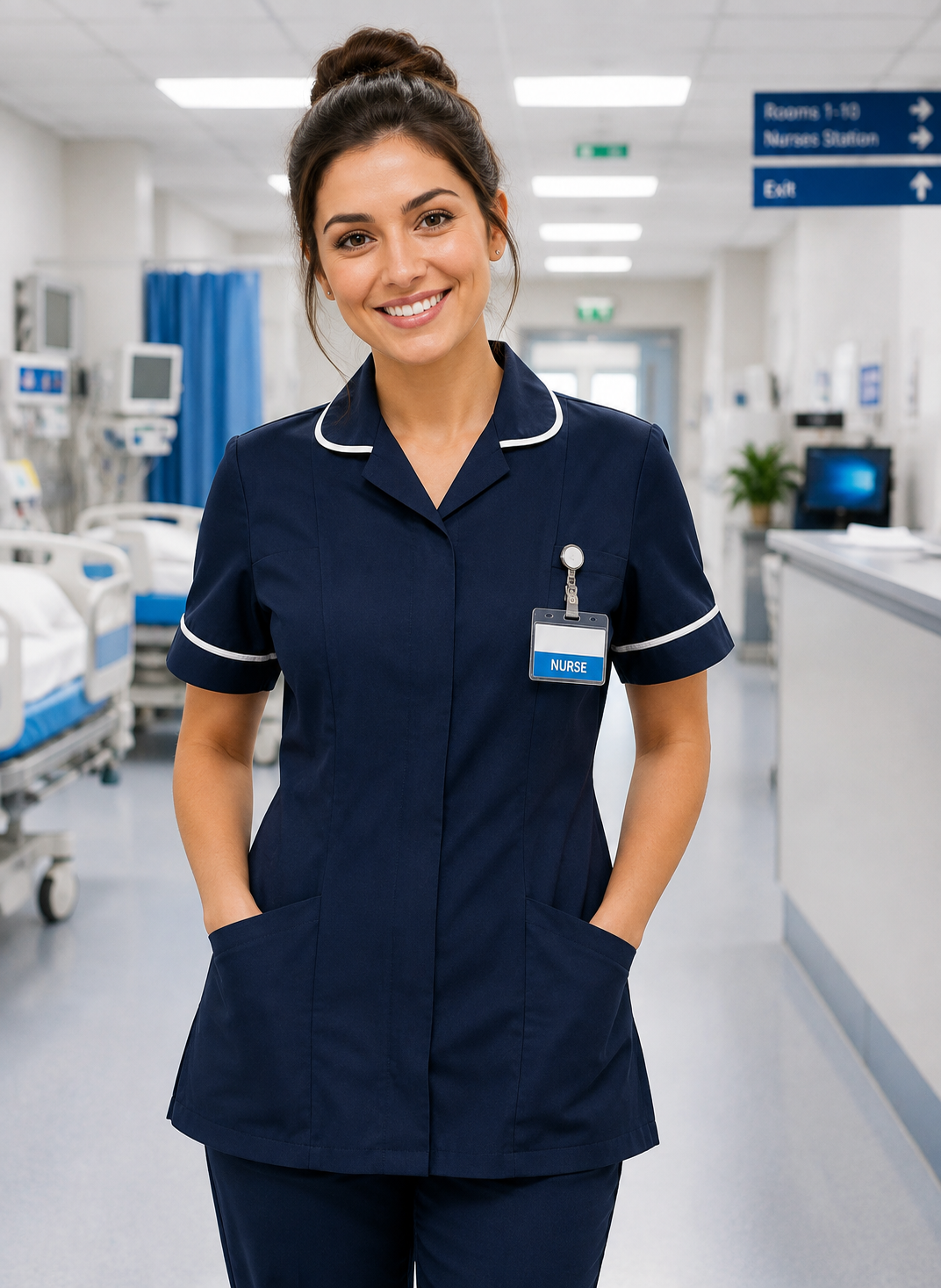 Nurses Tunic- SF9800 Nurse Tunic for healthcare
